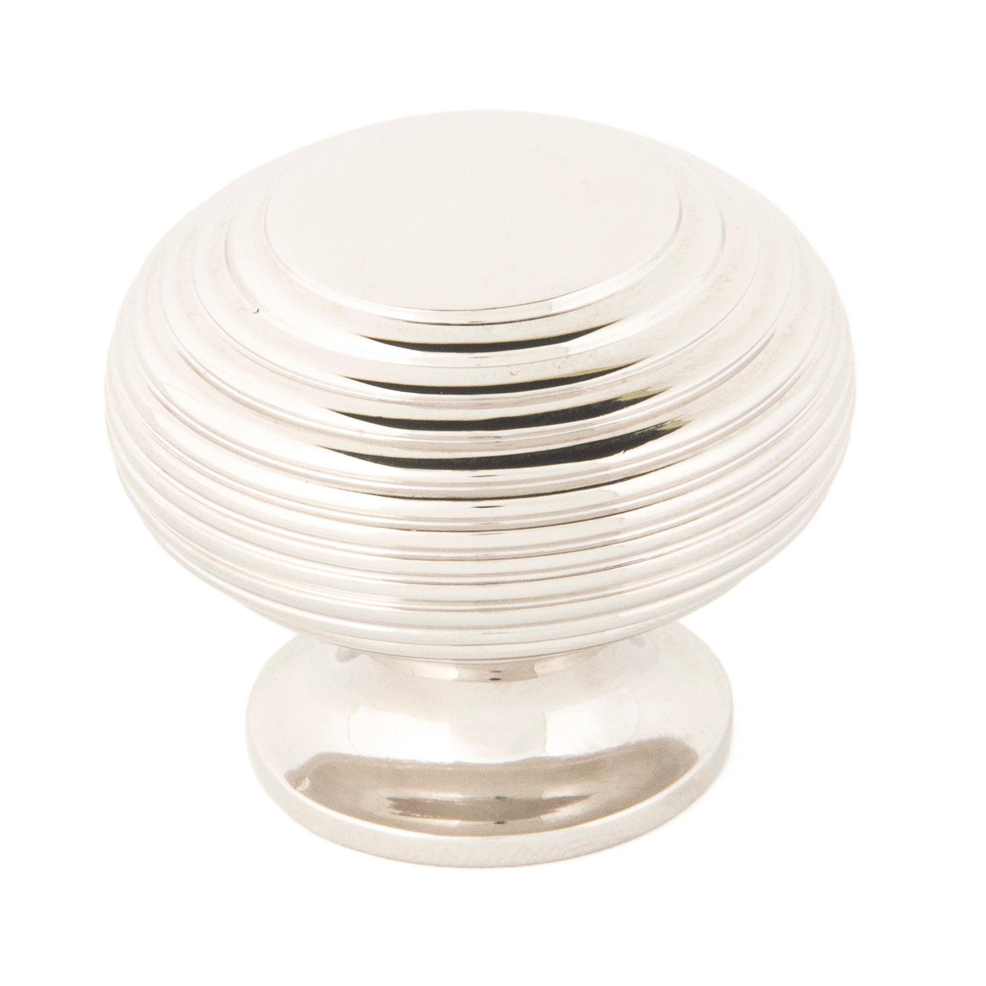 Polished Nickel Beehive Cabinet Knob 40mm