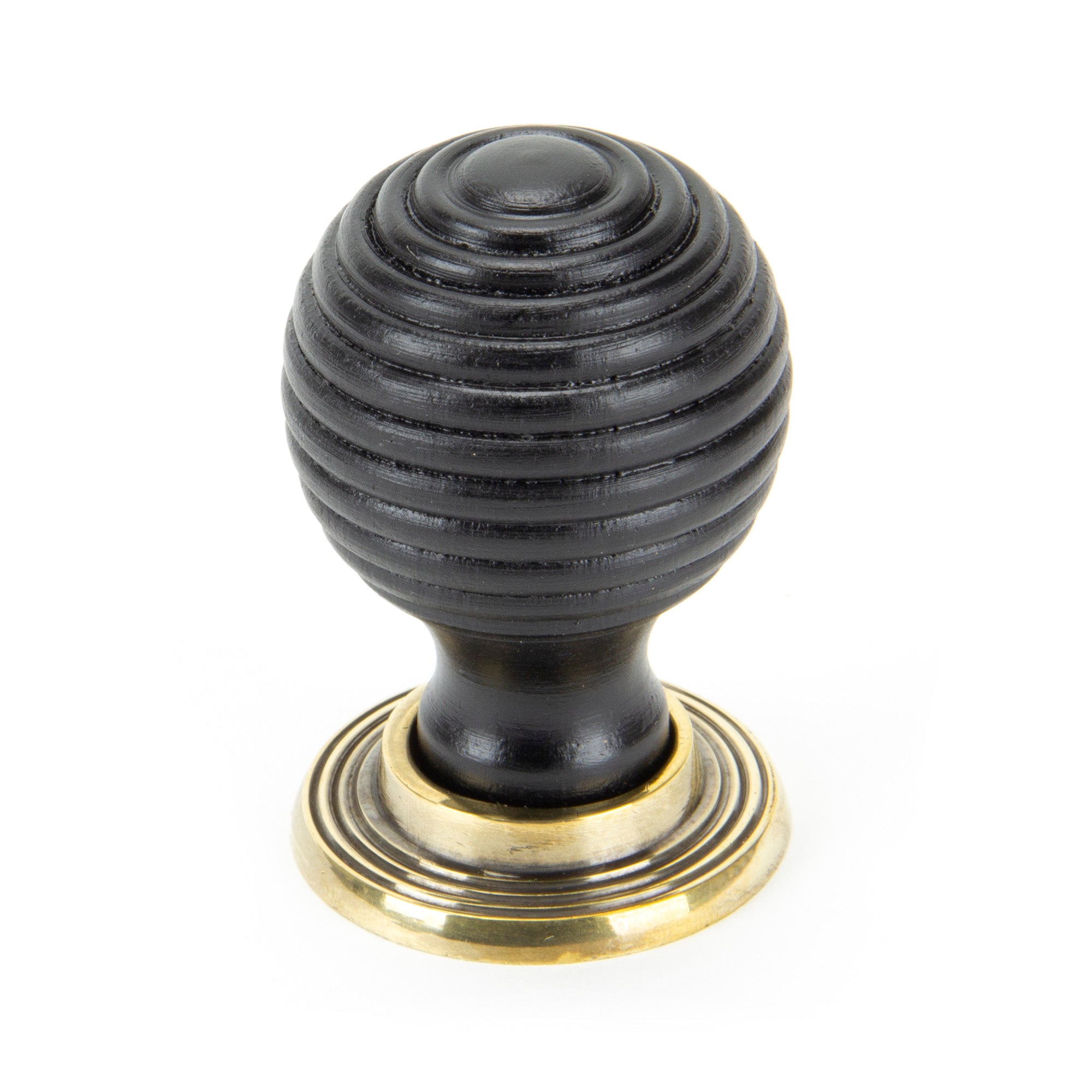Ebony and AB Beehive Cabinet Knob 38mm