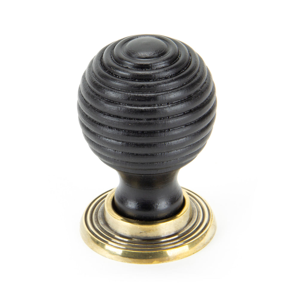 Ebony and AB Beehive Cabinet Knob 38mm