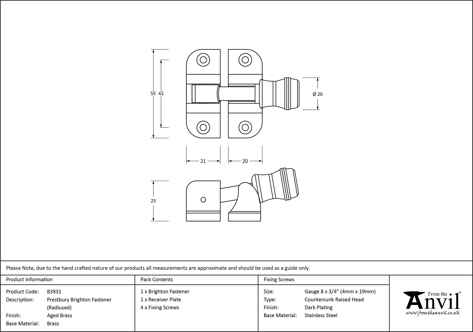 Prestbury Brighton Fastener