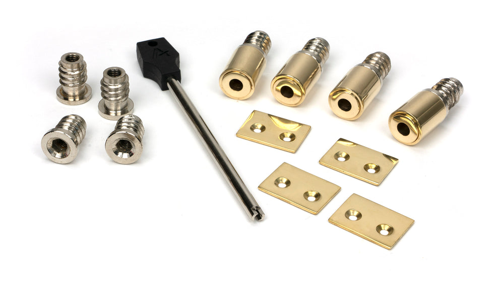 Polished Brass Secure Stops (Pack of 4)
