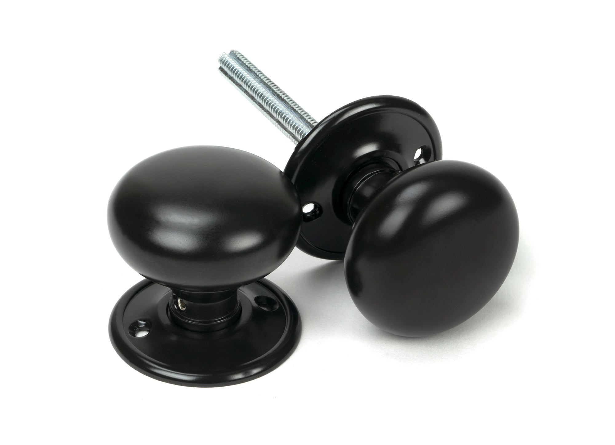 Aged Bronze 49mm Mushroom Mortice/Rim Knob Set