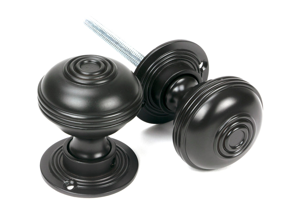 Aged Bronze 50mm Prestbury Mortice/Rim Knob Set