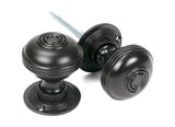 Aged Bronze 50mm Prestbury Mortice/Rim Knob Set