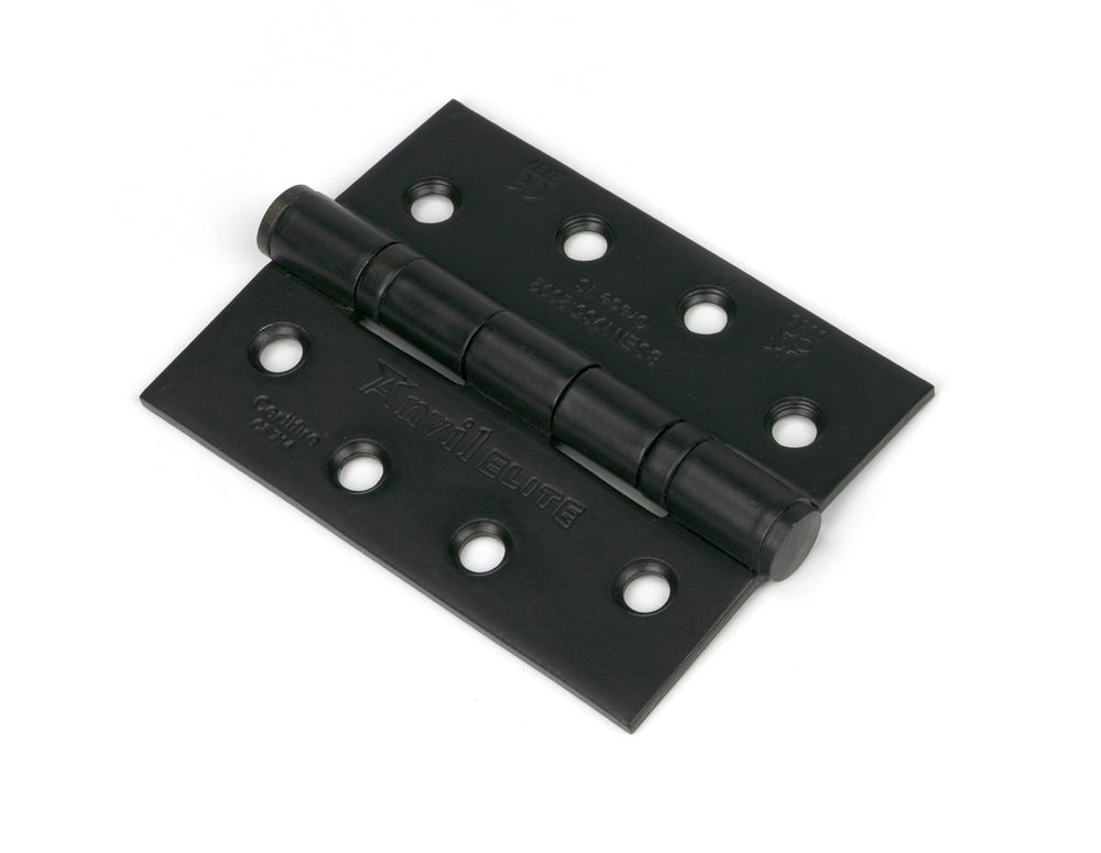 Black 4" Ball Bearing Butt Hinge (Pair) ss