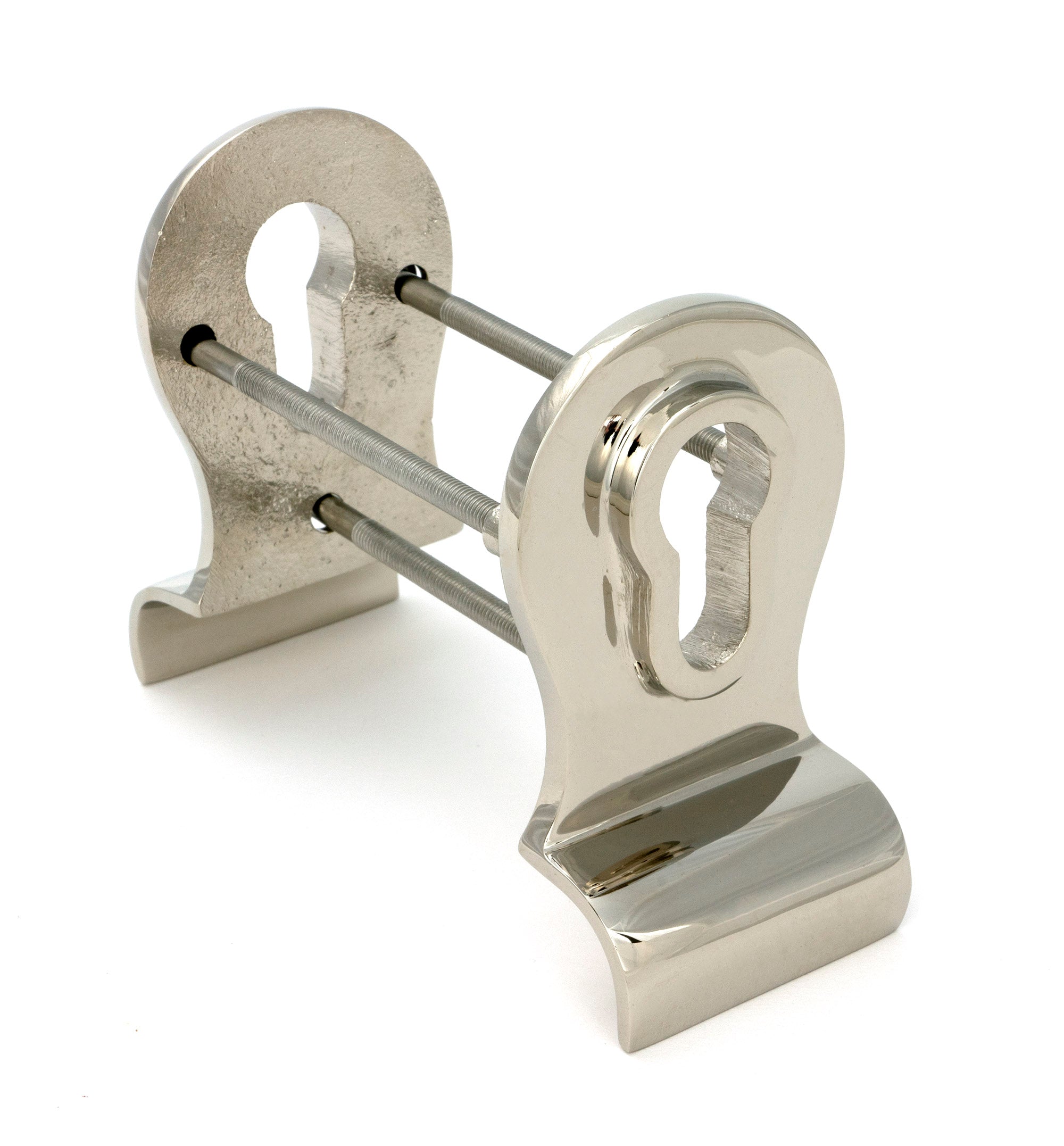 Polished Nickel 50mm Euro Door Pull (Back to Back fixings)