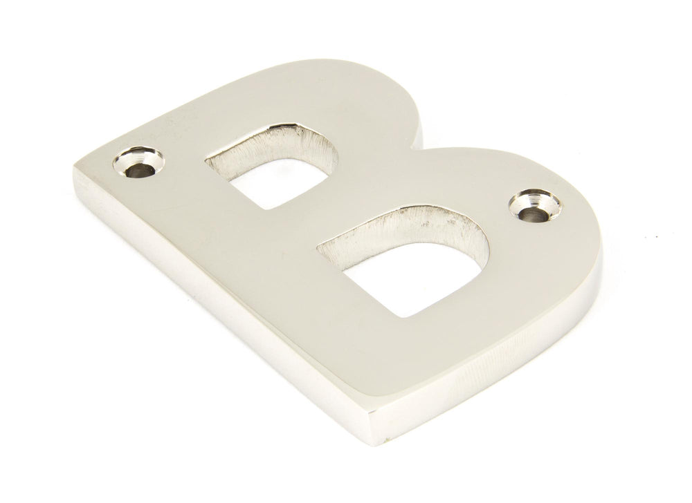 Polished Nickel Letter B