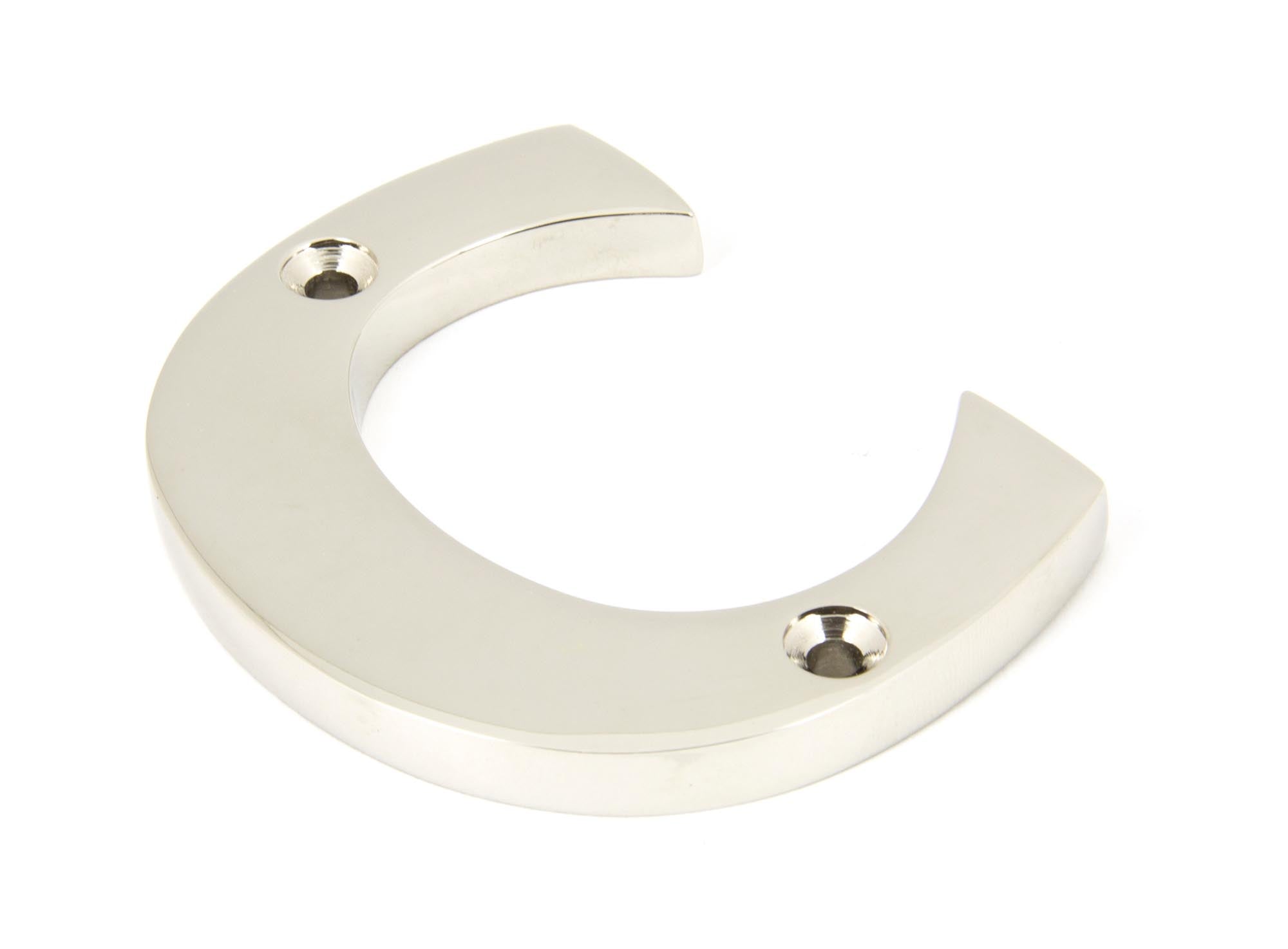 Polished Nickel Letter C