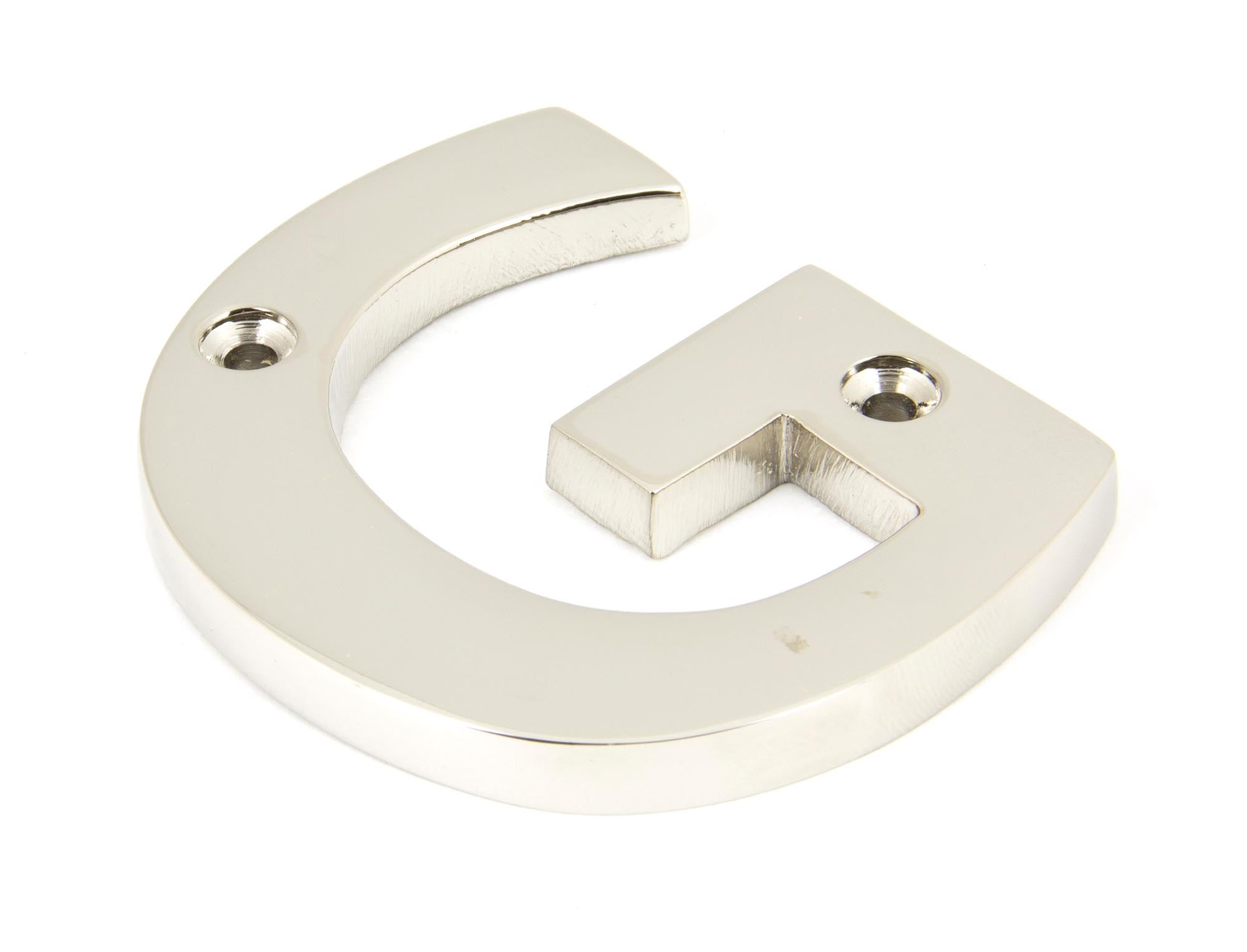 Polished Nickel Letter G