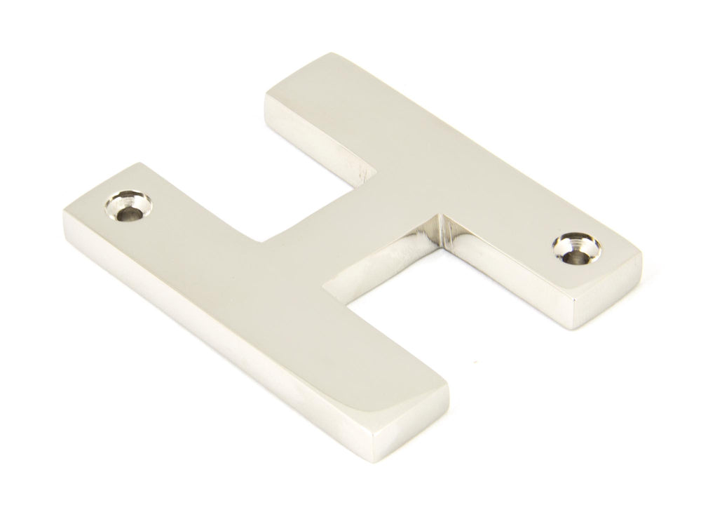 Polished Nickel Letter H