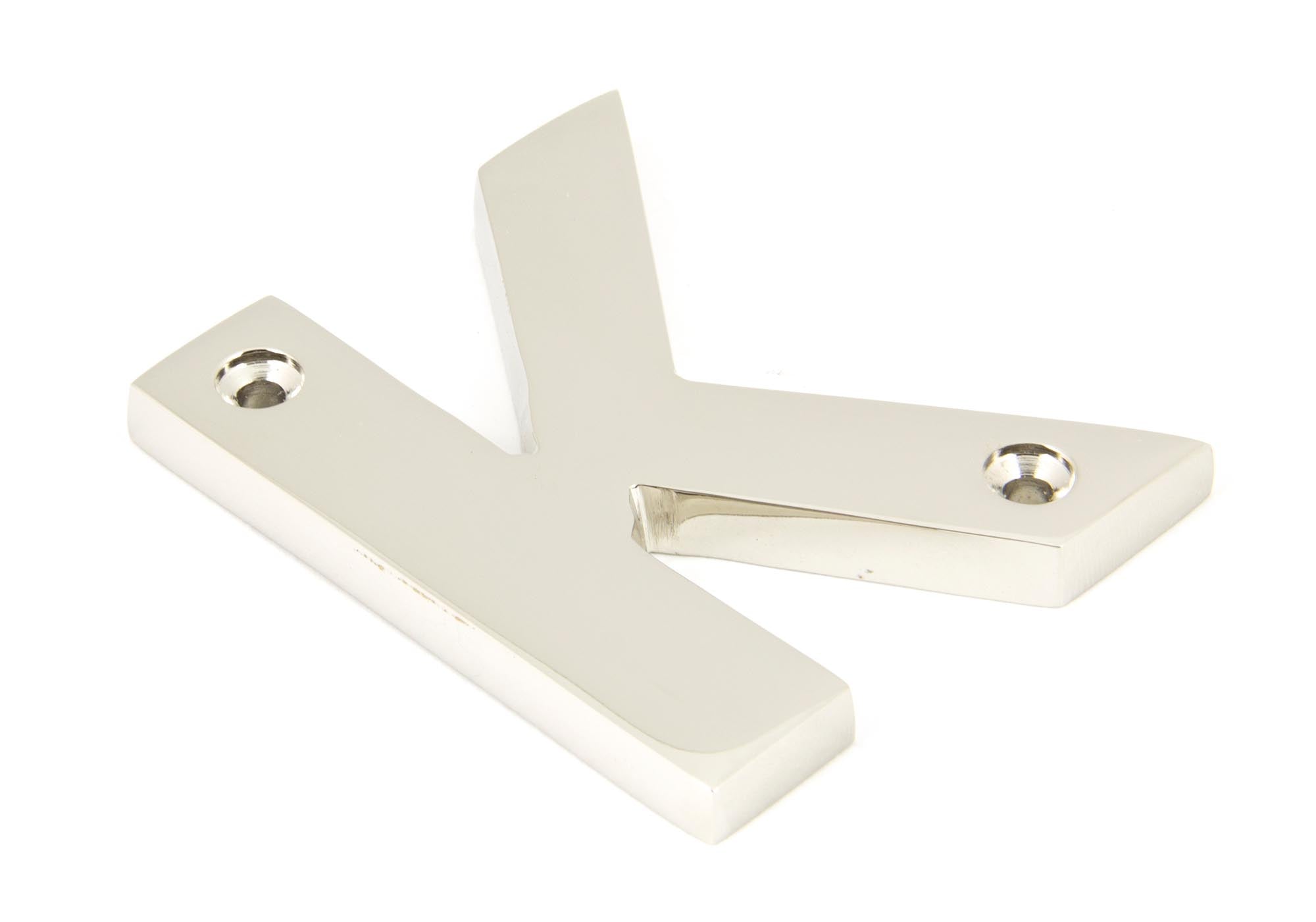 Polished Nickel Letter K