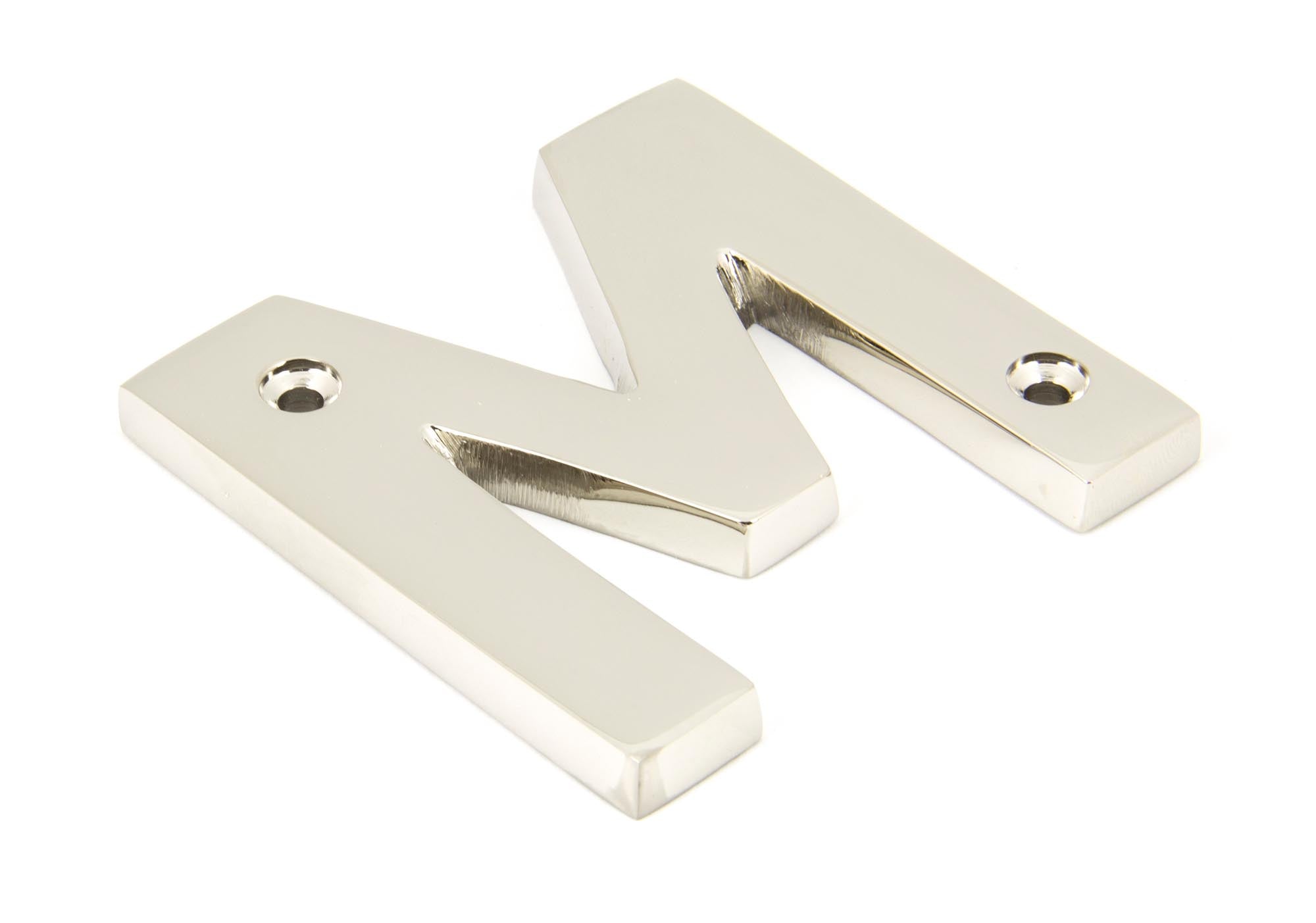 Polished Nickel Letter M