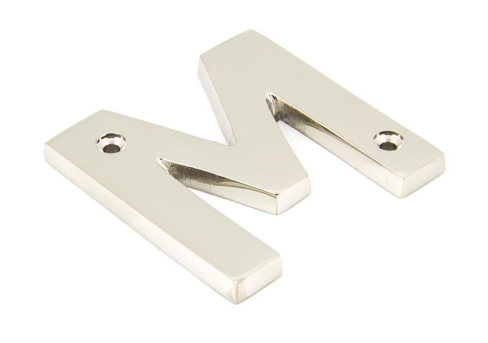 Polished Nickel Letter M