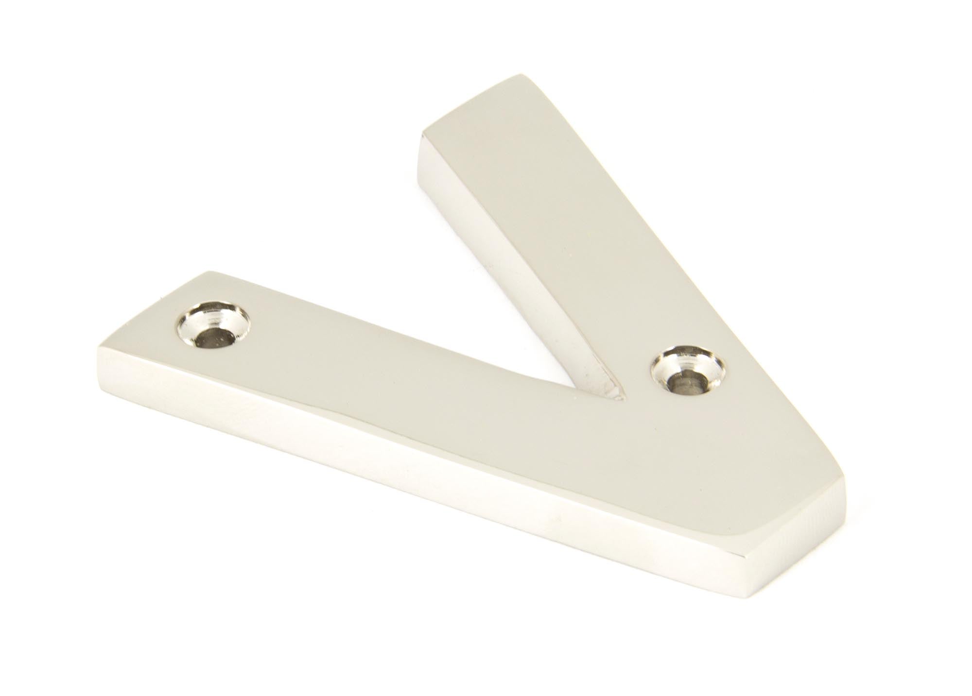 Polished Nickel Letter V