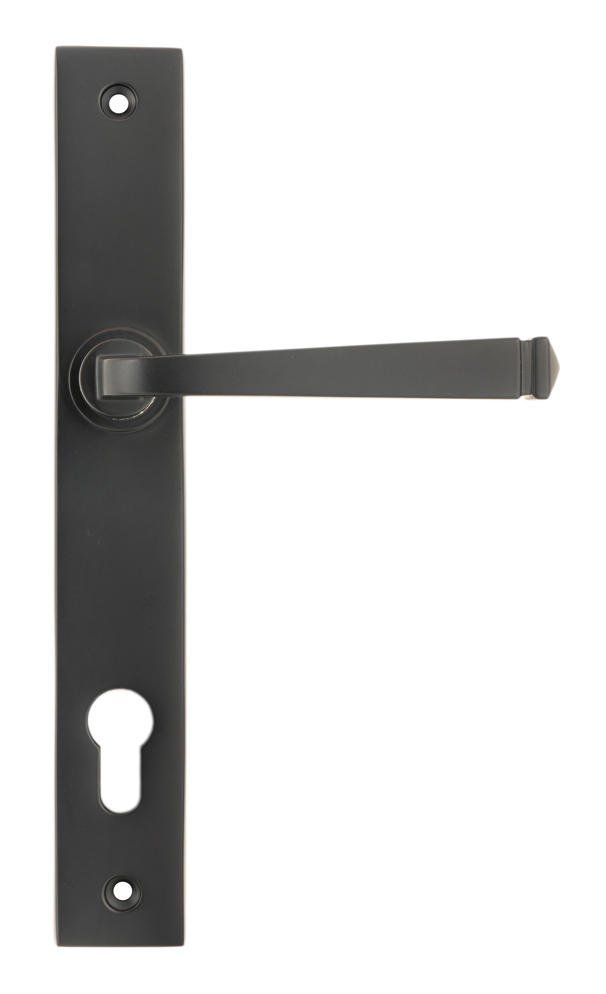 Aged Bronze Avon Slimline Lever Espag. Lock Set