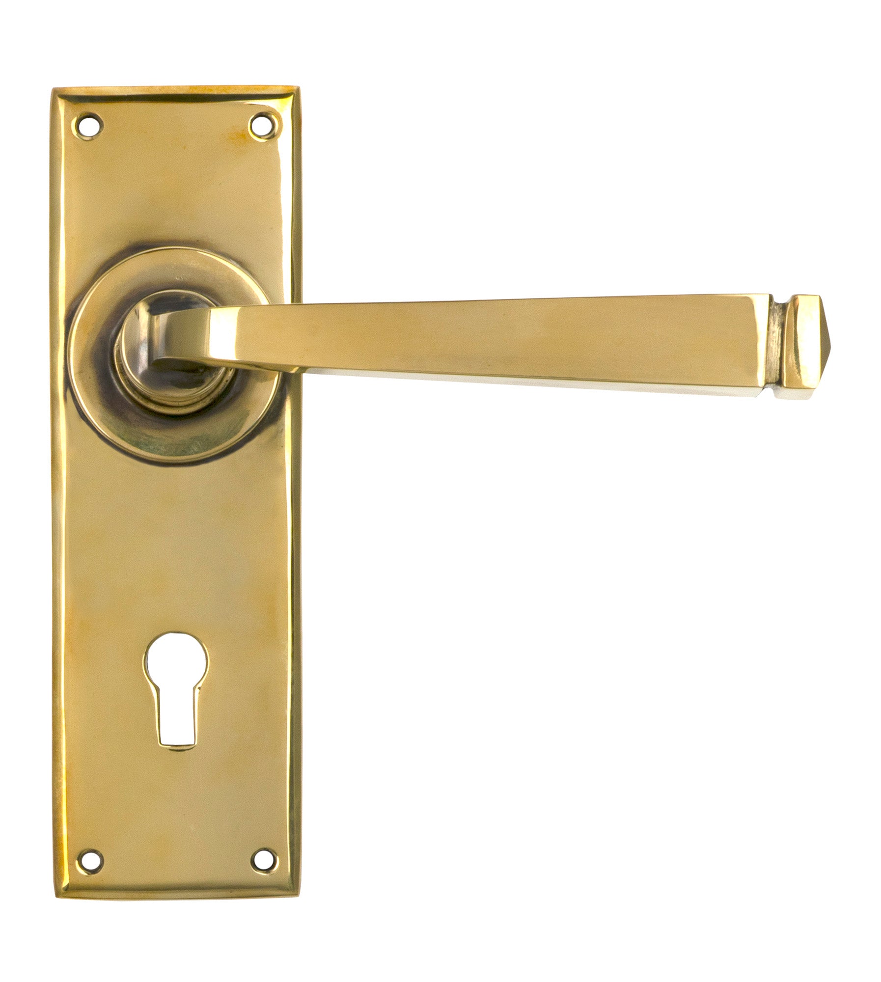 Aged Brass Avon Lever Lock Set