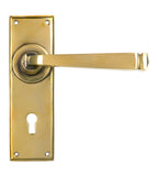 Aged Brass Avon Lever Lock Set