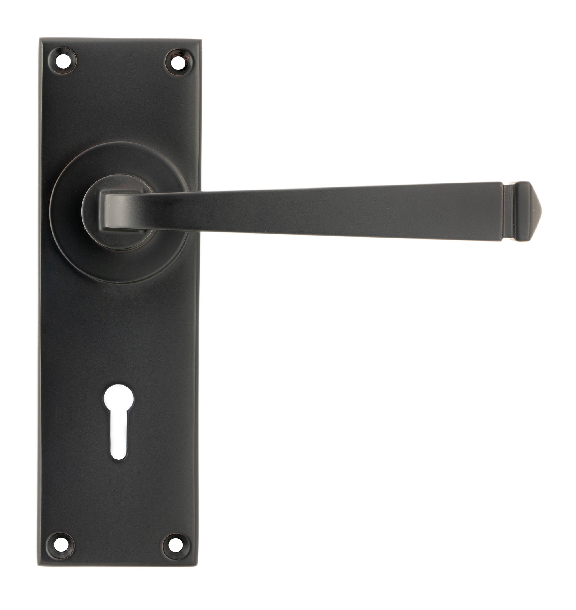 Aged Bronze Avon Lever Lock Set