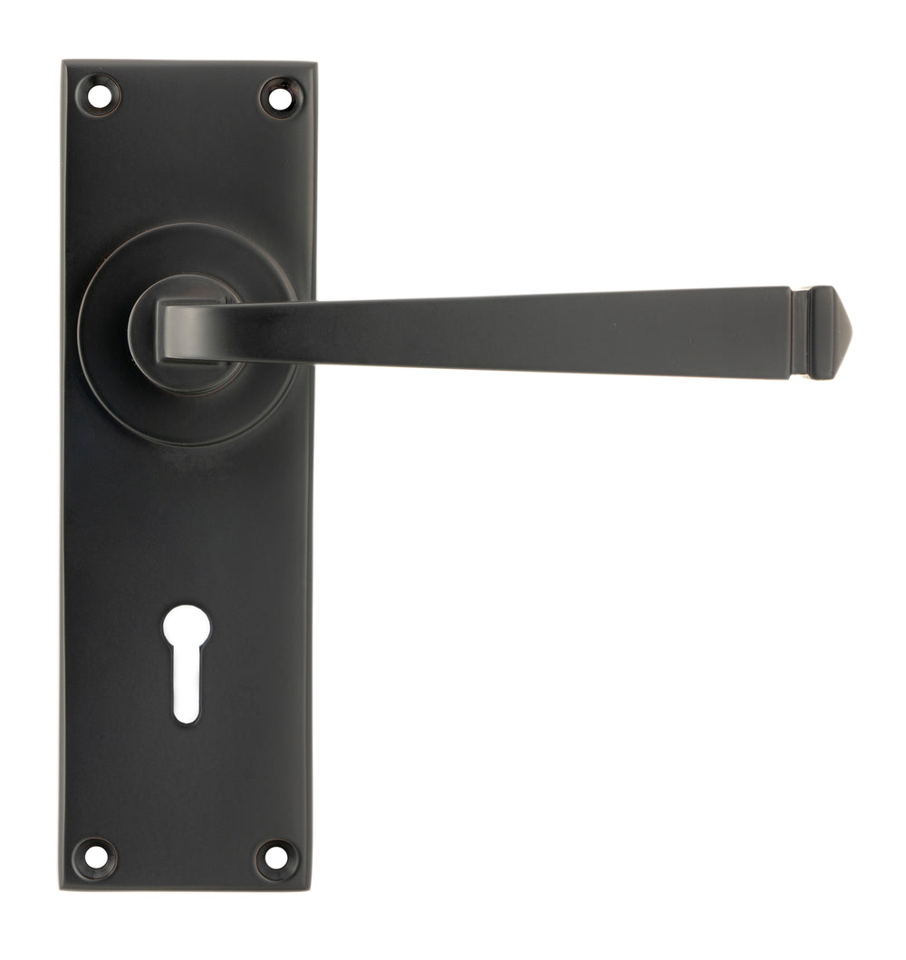 Aged Bronze Avon Lever Lock Set