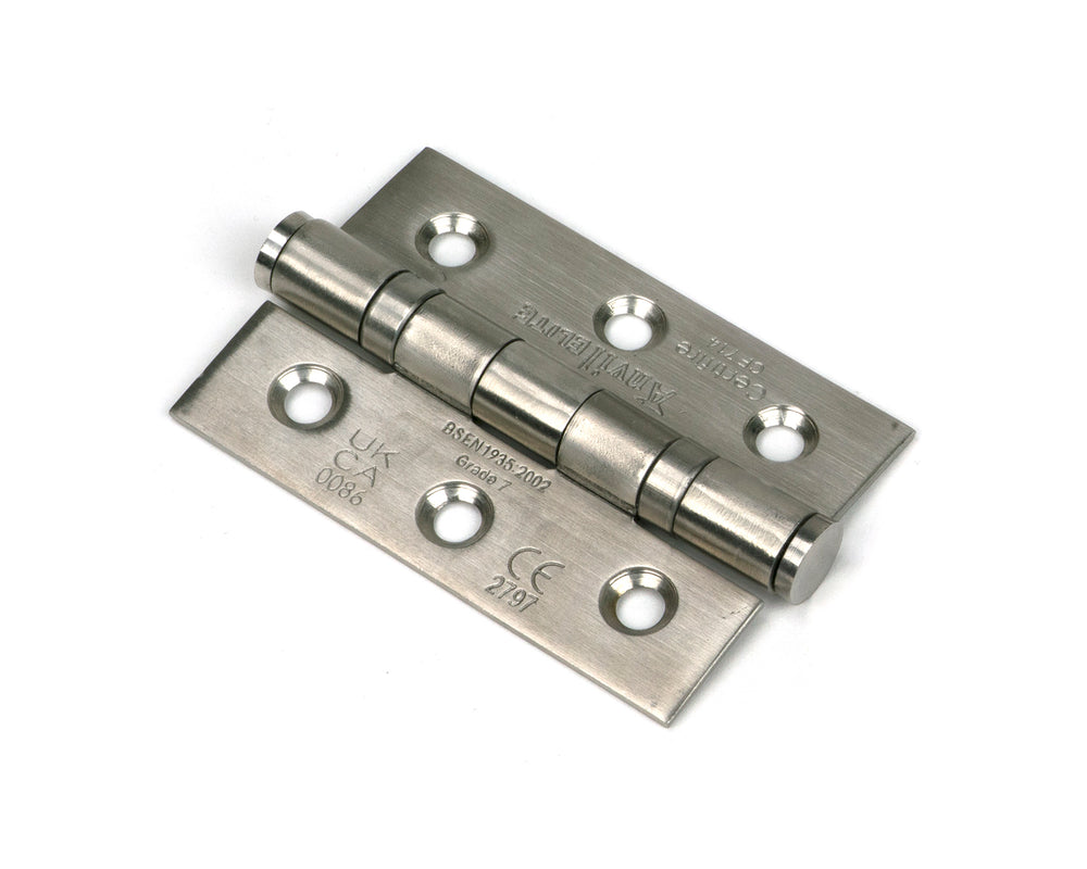 Satin SS (304) 3" Ball Bearing Butt Hinge (pair)
