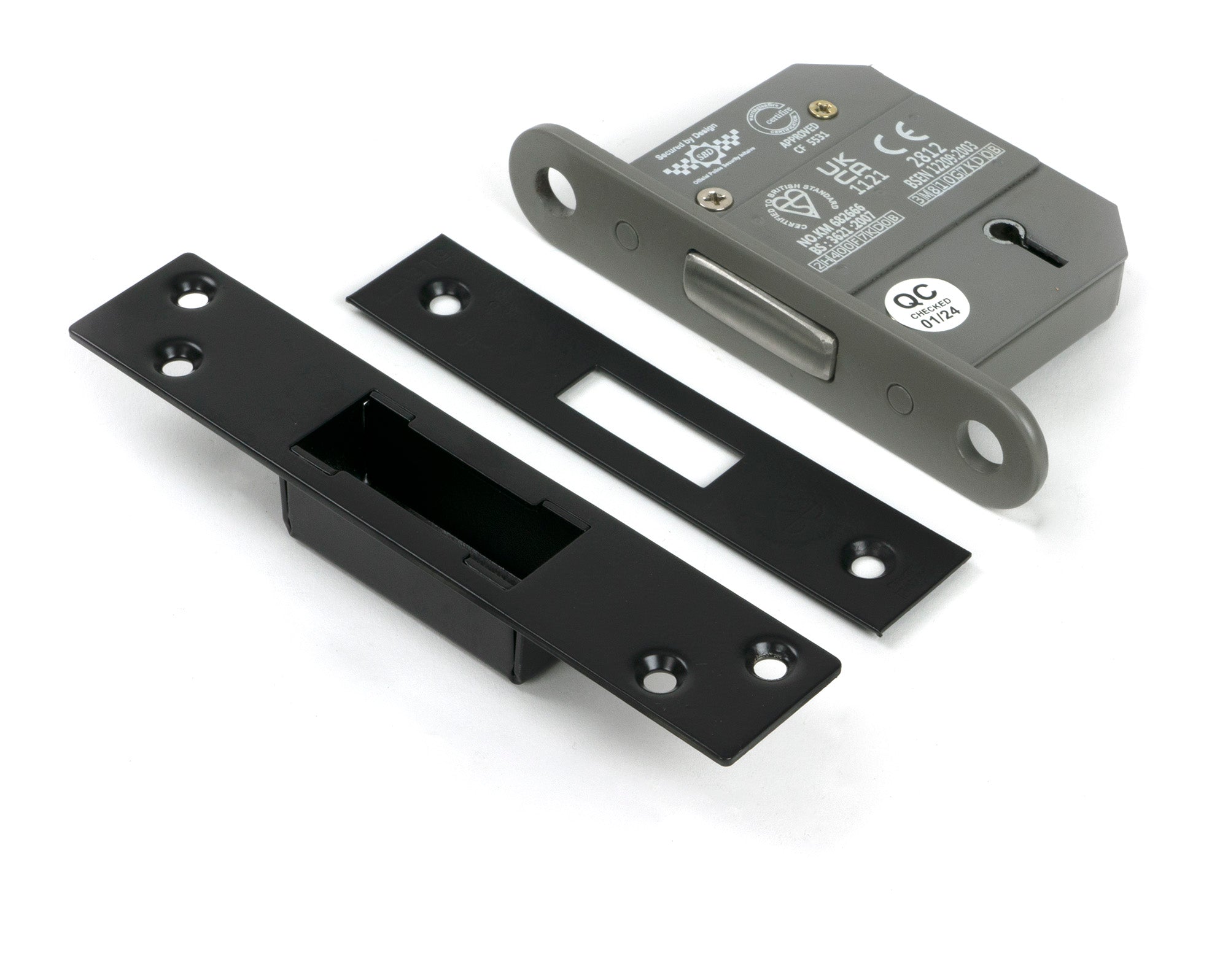 Black 2½" 5 Lever BS Dead Lock KA