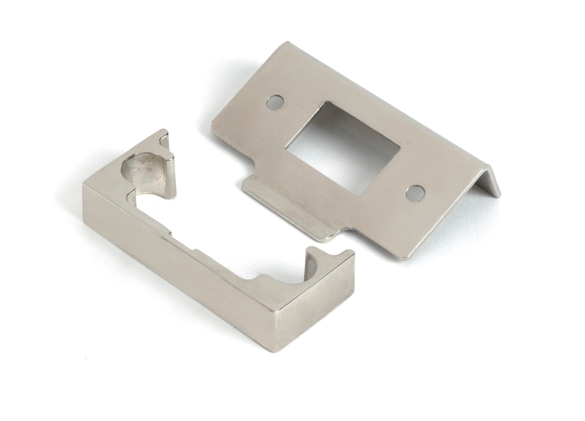 Polished Nickel ½" Rebate Kit for Tubular Mortice Latch