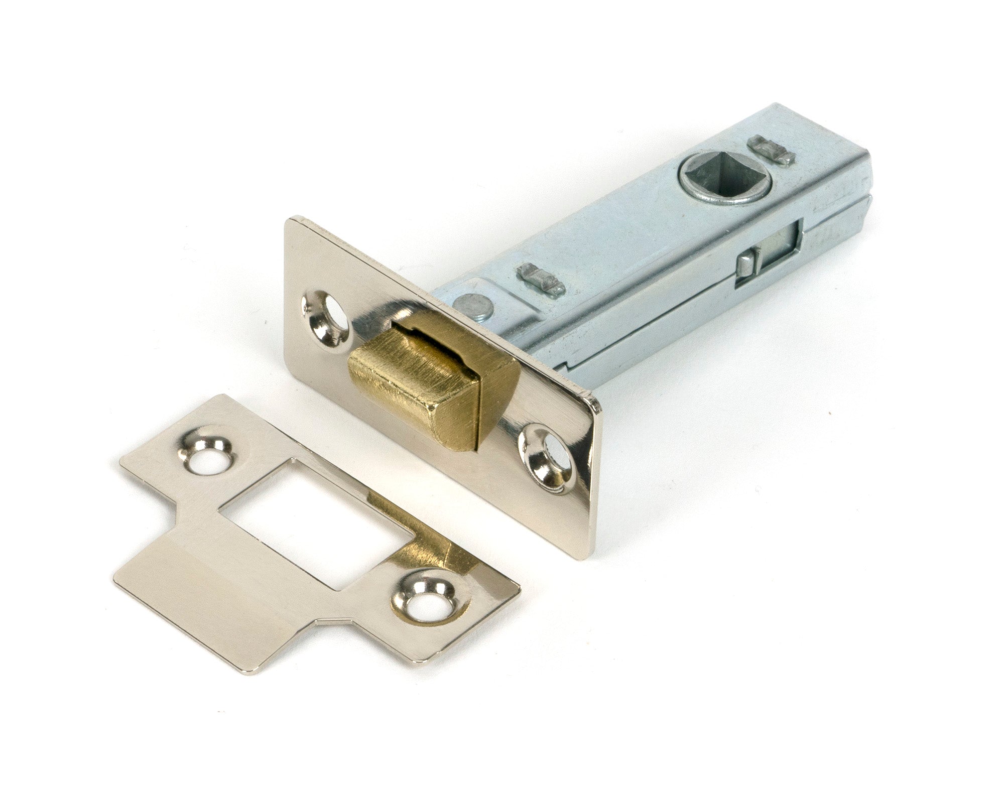 Polished Nickel 3" Tubular Mortice Latch