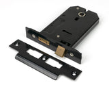 Black 5" Horizontal 3 Lever Sash Lock