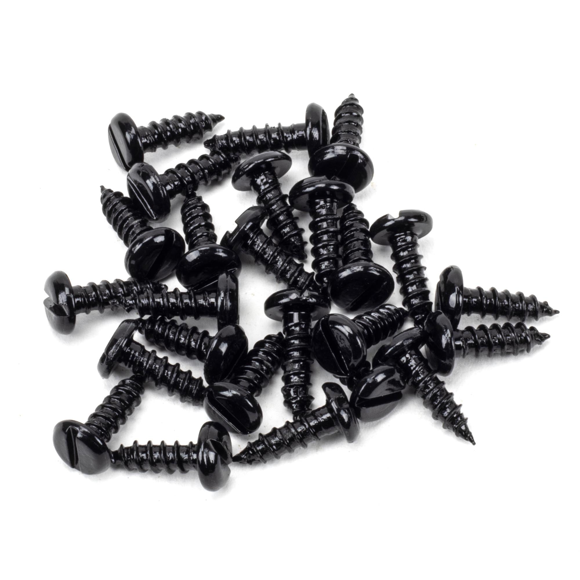 Black 8x½" Round Head Screws (25)