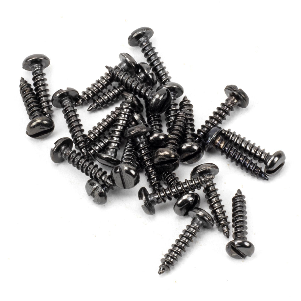 Dark Stainless Steel 4x½" Round Head Screws (25)