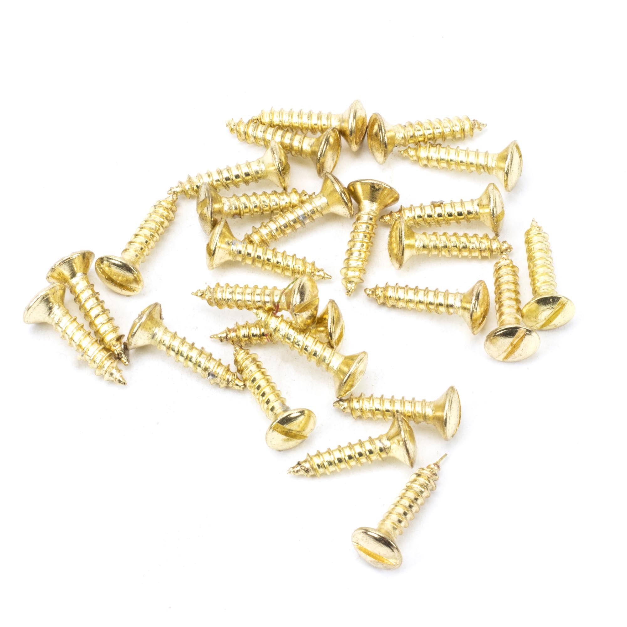 Polished Brass SS 8x¾" Countersunk Raised Head Screws (25)