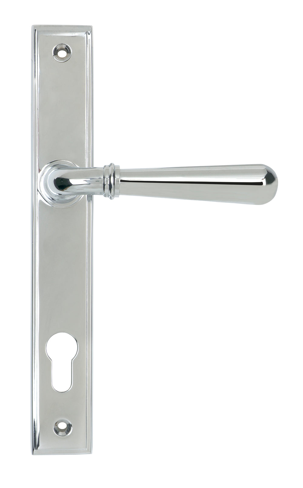 Polished Chrome Newbury Slimline Lever Espag. Lock Set