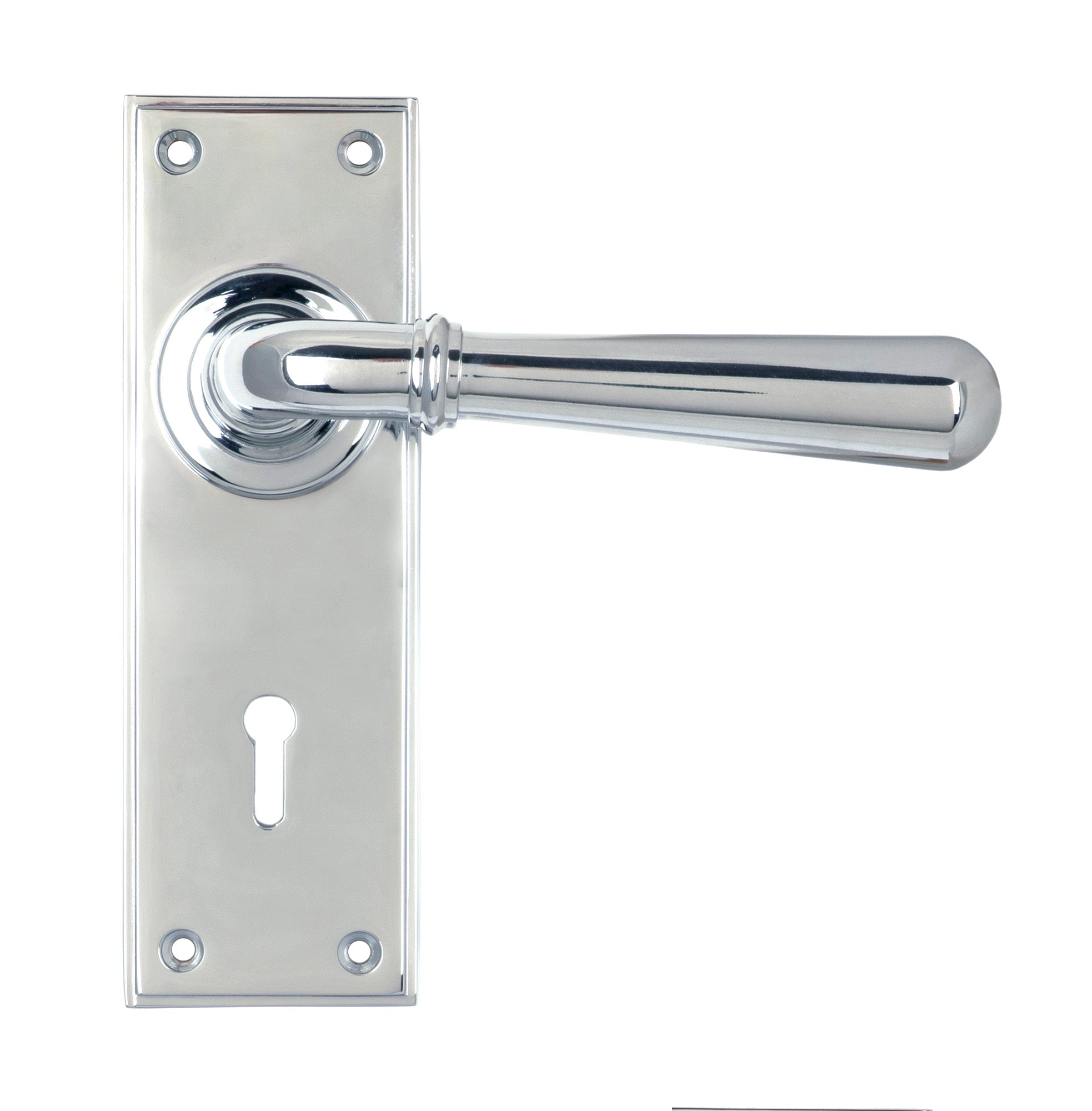 Polished Chrome Newbury Lever Lock Set