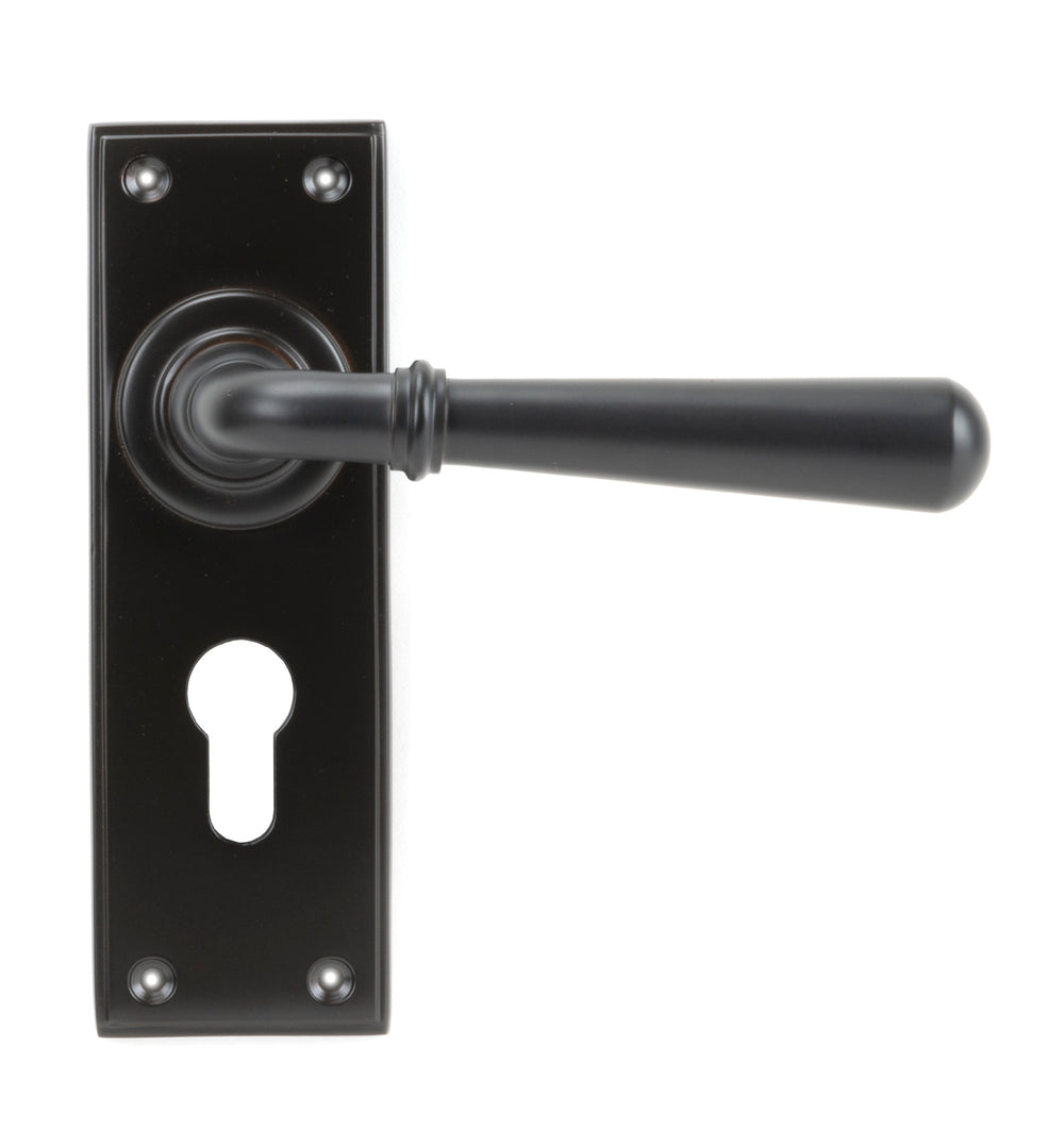 Aged Bronze Newbury Lever Euro Lock Set