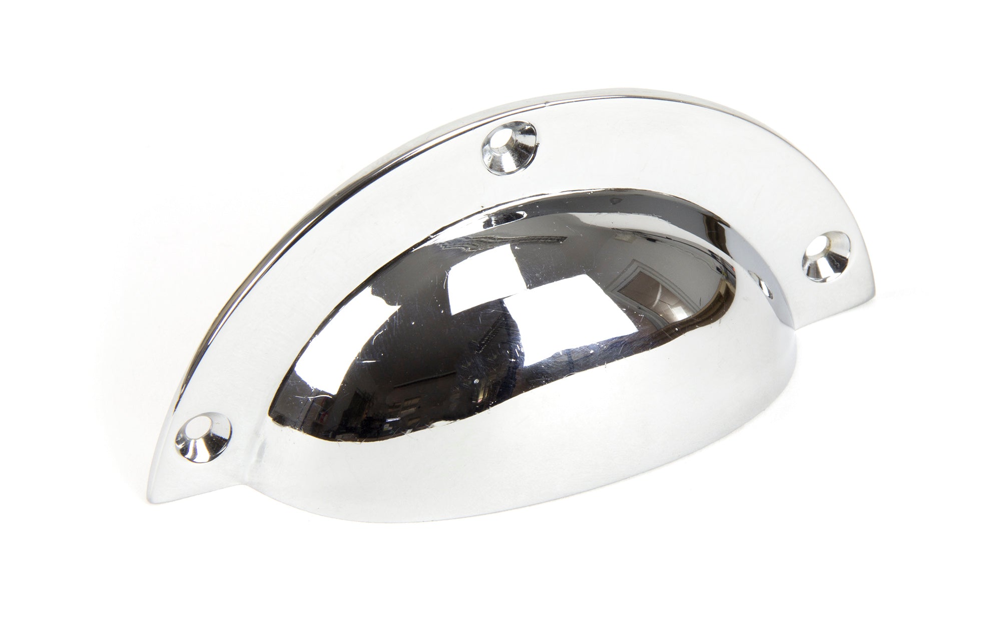 Polished Chrome 4" Plain Drawer Pull