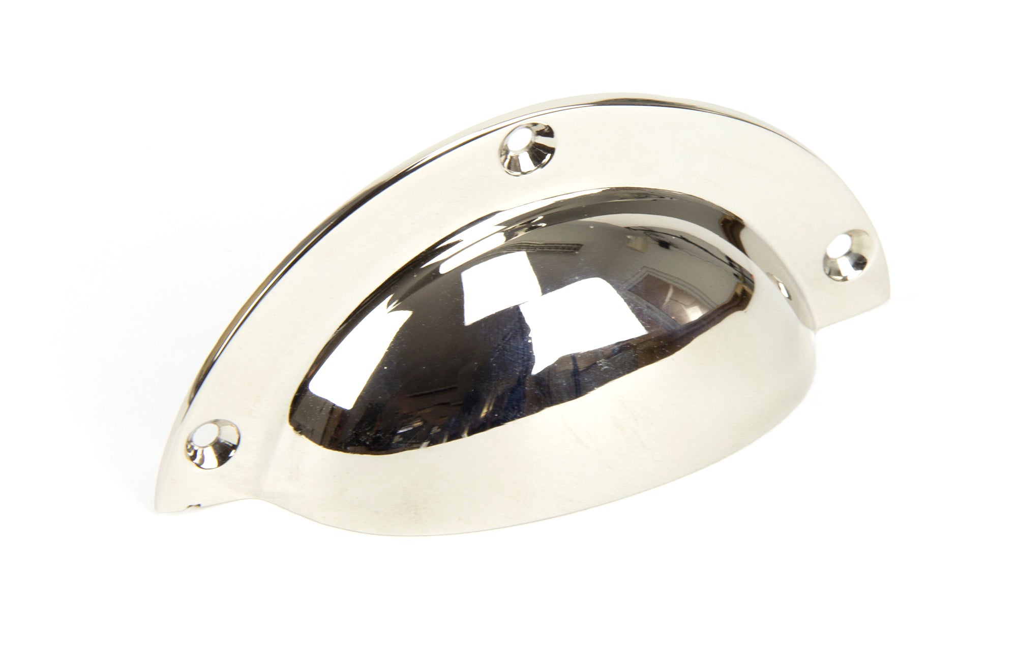 Polished Nickel 4" Plain Drawer Pull