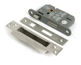 Satin SS 2½" 5 Lever BS Sash Lock KA