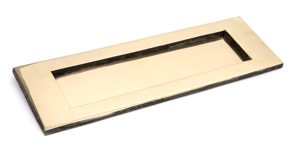 Aged Brass Large Letter Plate
