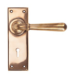 Polished Bronze Newbury Lever Lock Set