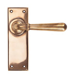 Polished Bronze Newbury Lever Latch Set
