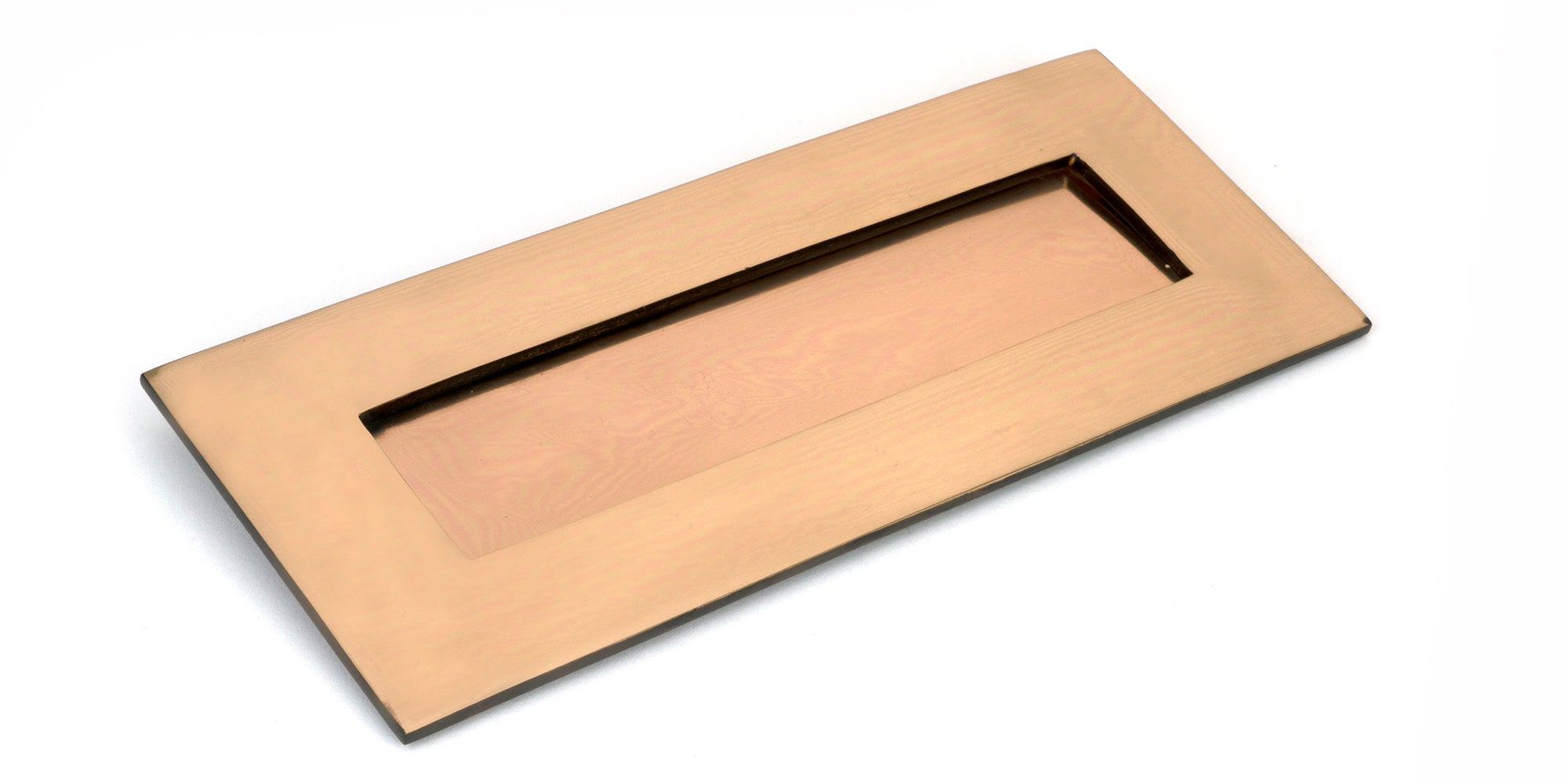 Polished Bronze Small Letter Plate