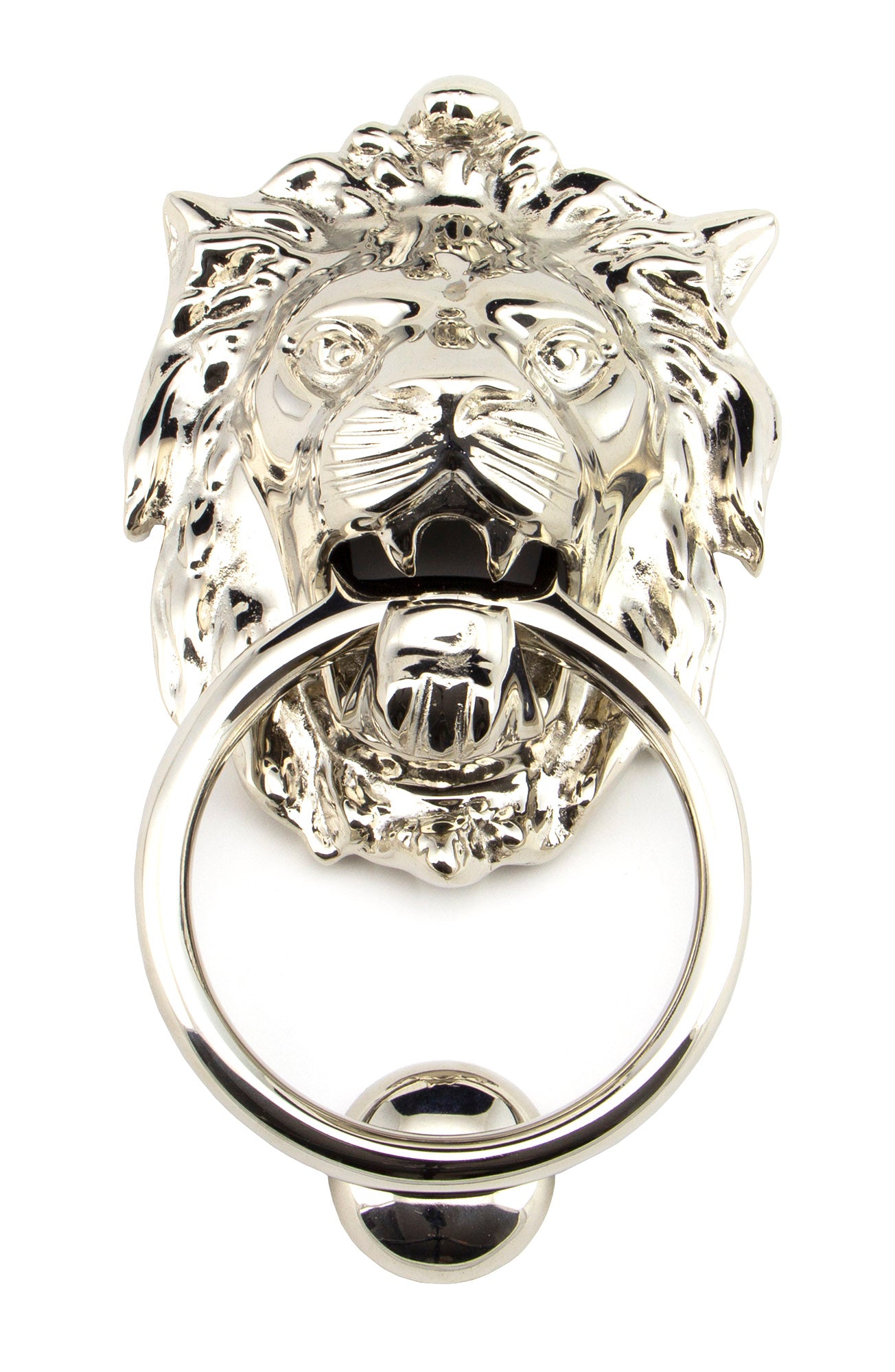Polished Nickel Lion Head Door Knocker