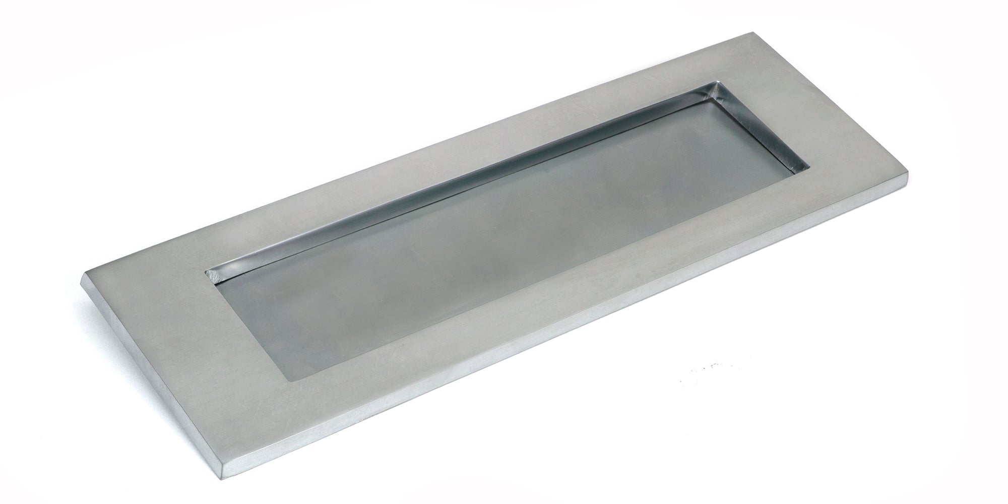 Satin Chrome Large Letter Plate