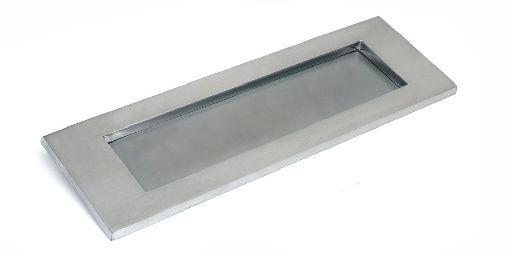 Satin Chrome Large Letter Plate