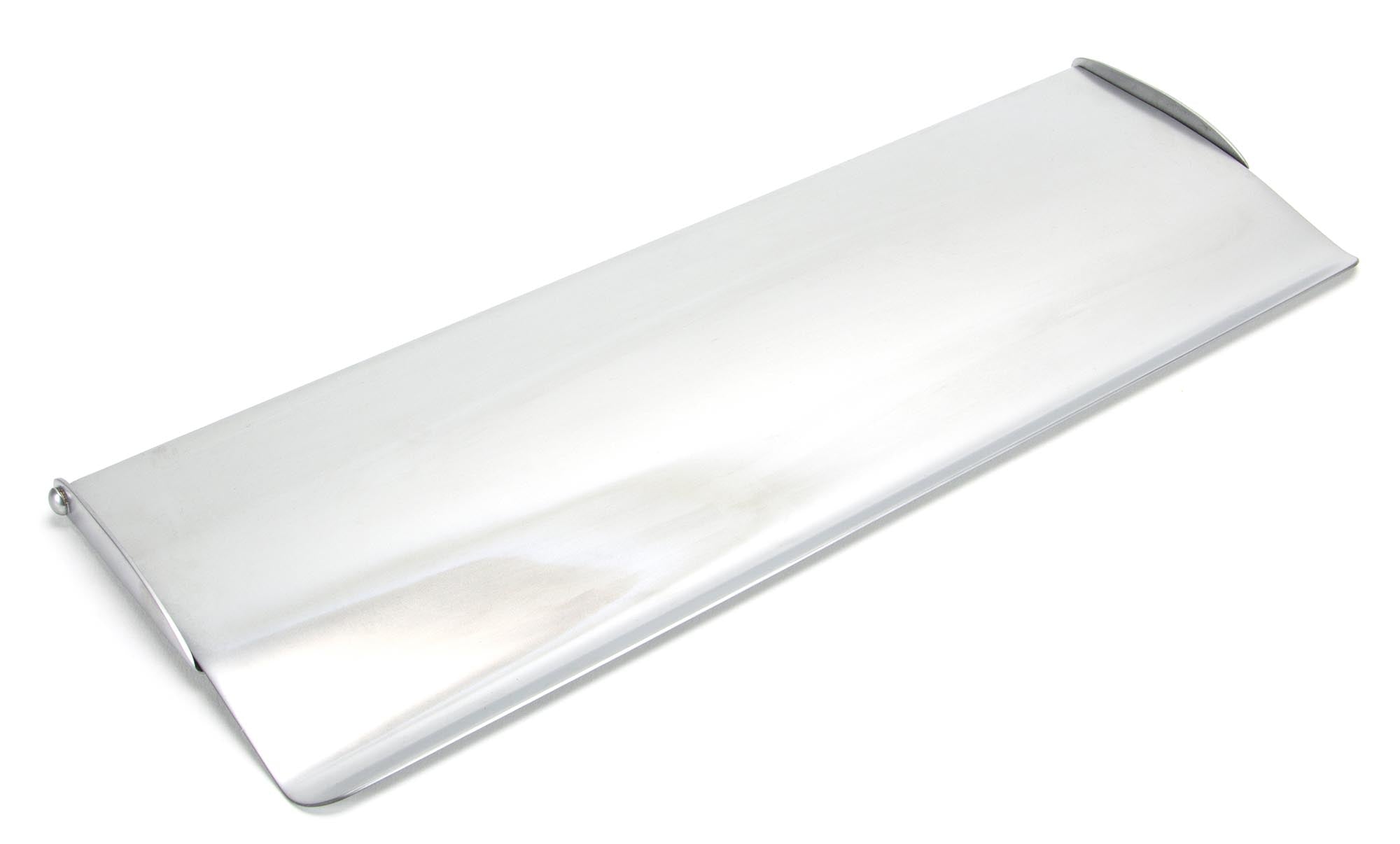 Satin Chrome Large Letter Plate Cover