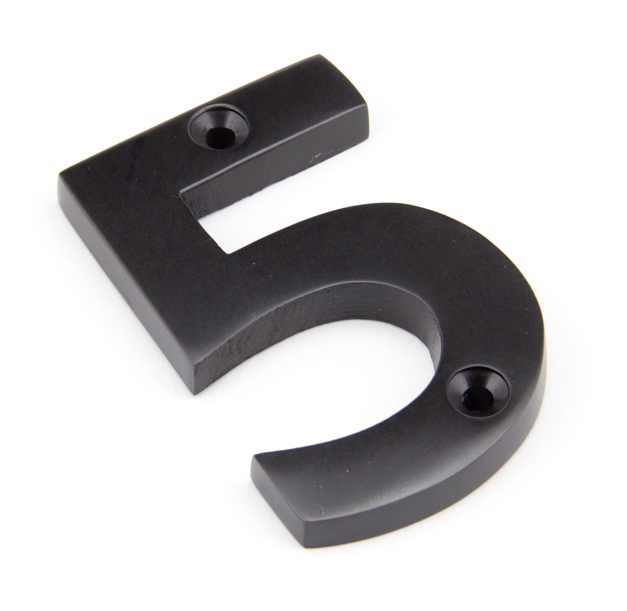 Aged Bronze Numeral 5