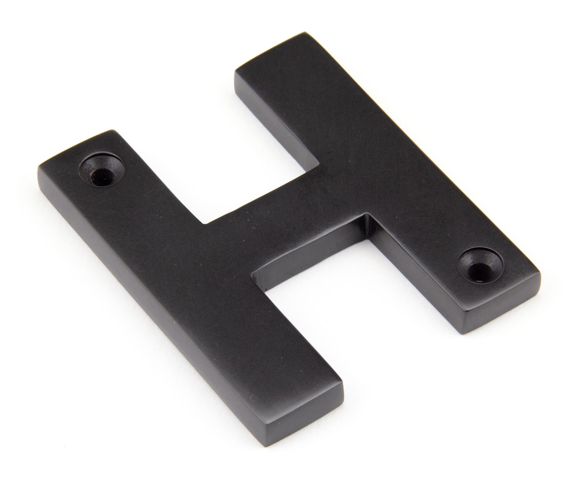 Aged Bronze Letter H