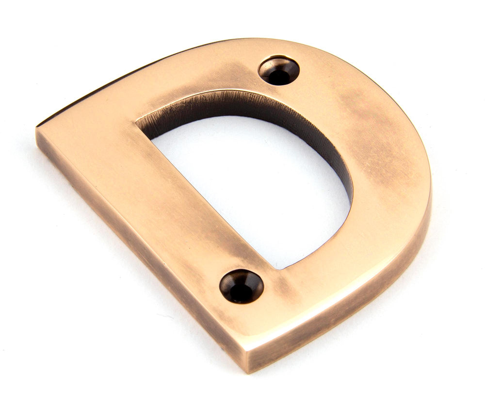 Polished Bronze Letter D