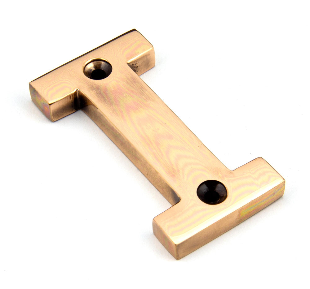 Polished Bronze Letter I