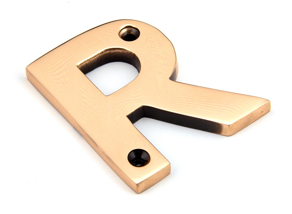 Polished Bronze Letter R